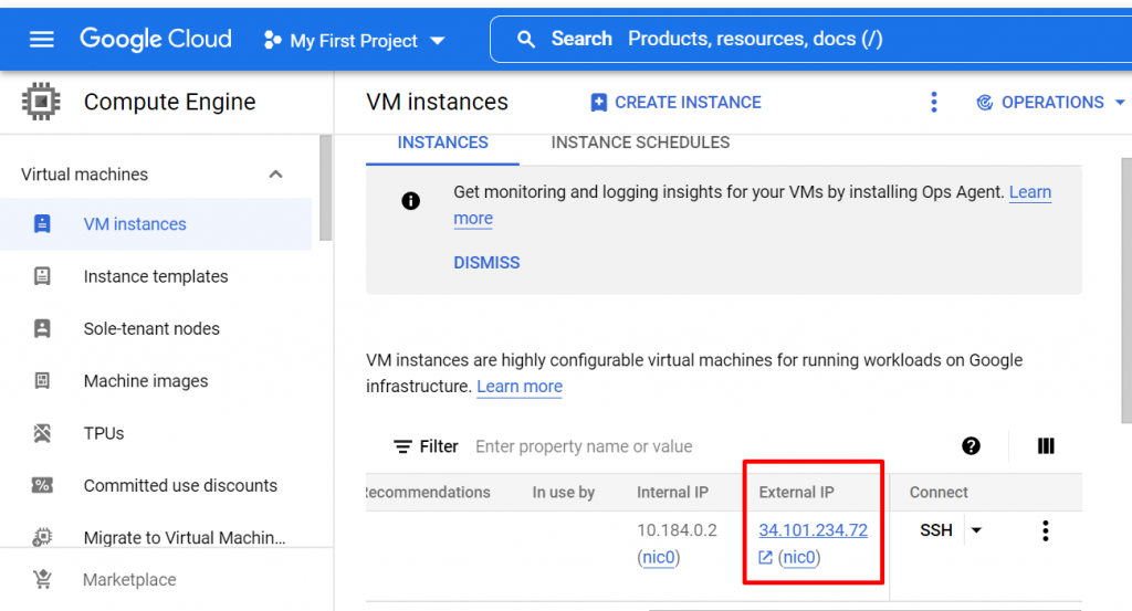 Tutorial Virtual Machine (VM) Google Cloud